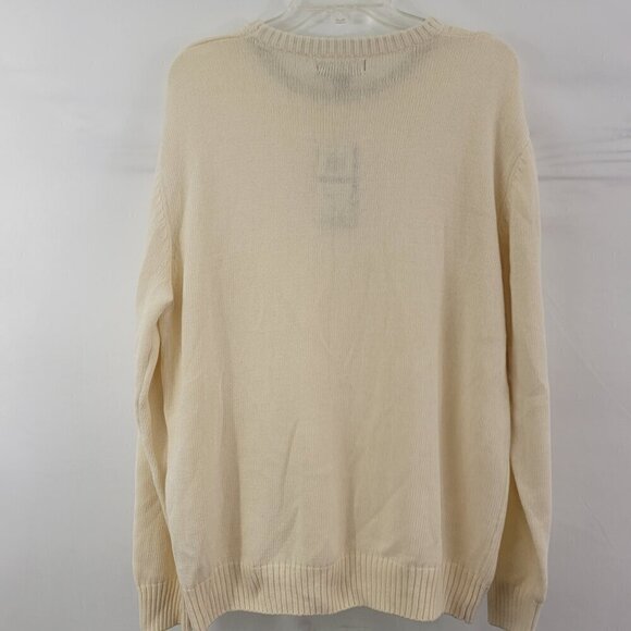 Tricots St. Raphael Men’s Size 2XL Cotton Pullover Crew Neck Vanilla Sweater NWT - Picture 13 of 16